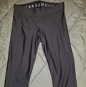 Women's HeatGear Armour Capris Black